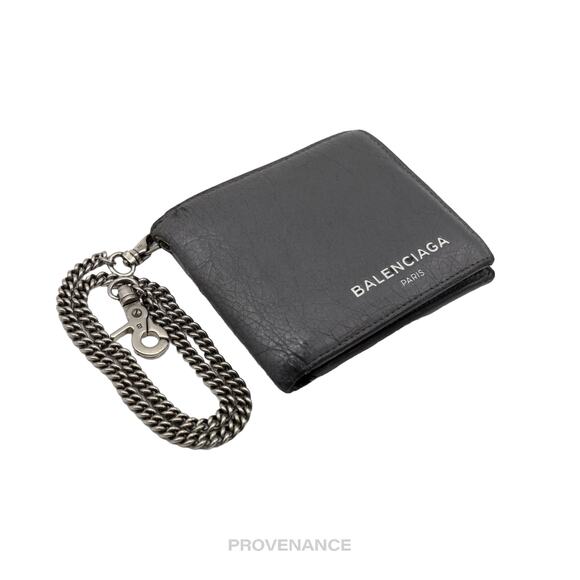 🔴 Balenciaga Explorer Chain Wallet - Gray Leather - Picture 4 of 9